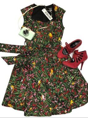Retrolicious Birds Dress